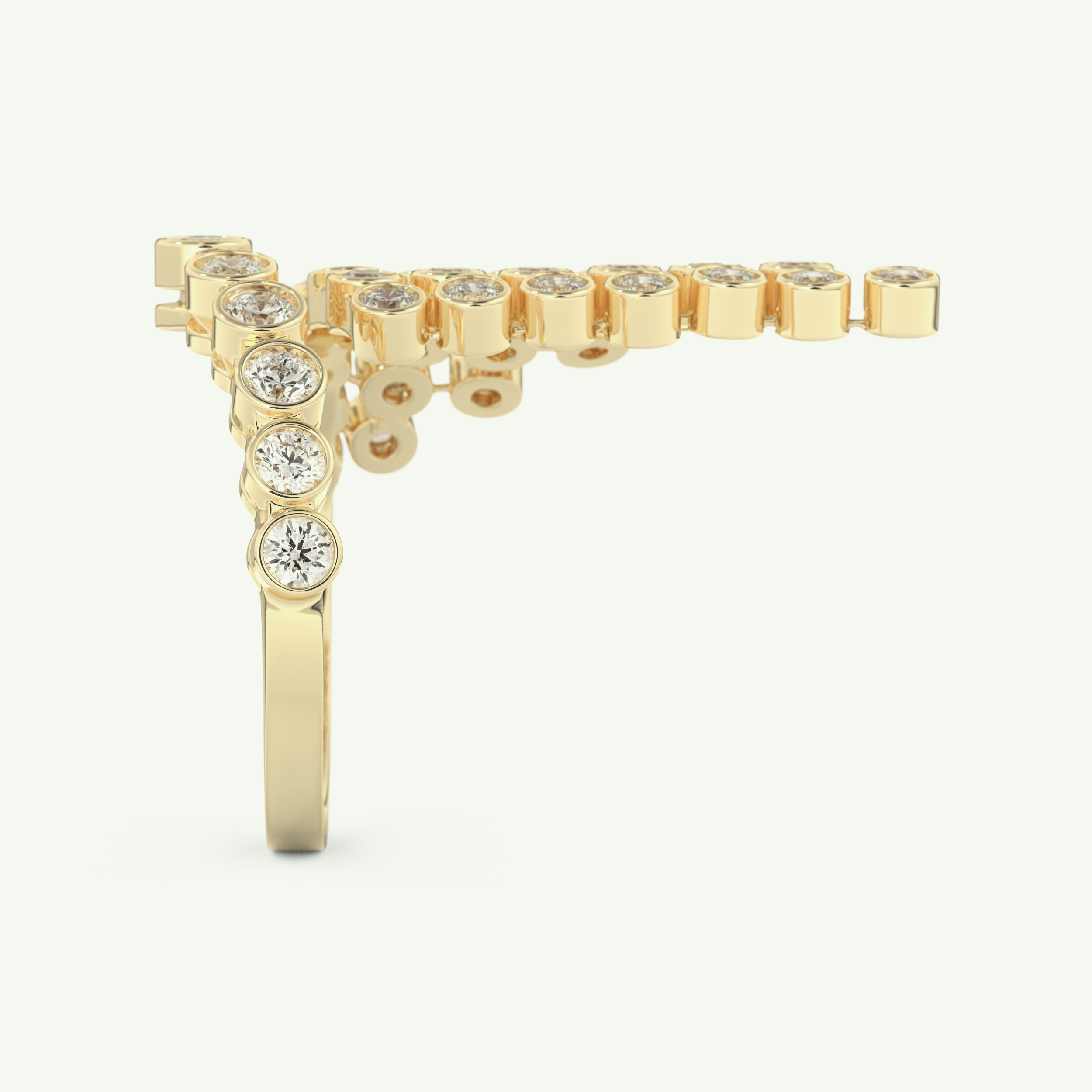 0.34 TCW Round Cut Lab-Grown Diamond Wedding Band 6