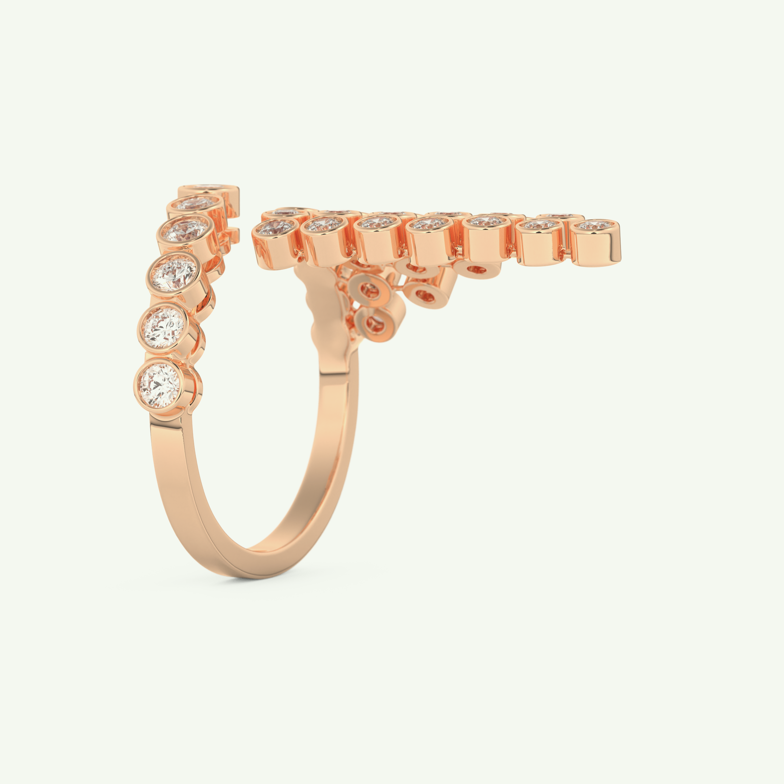 0.34 TCW Round Cut Lab-Grown Diamond Wedding Band 10
