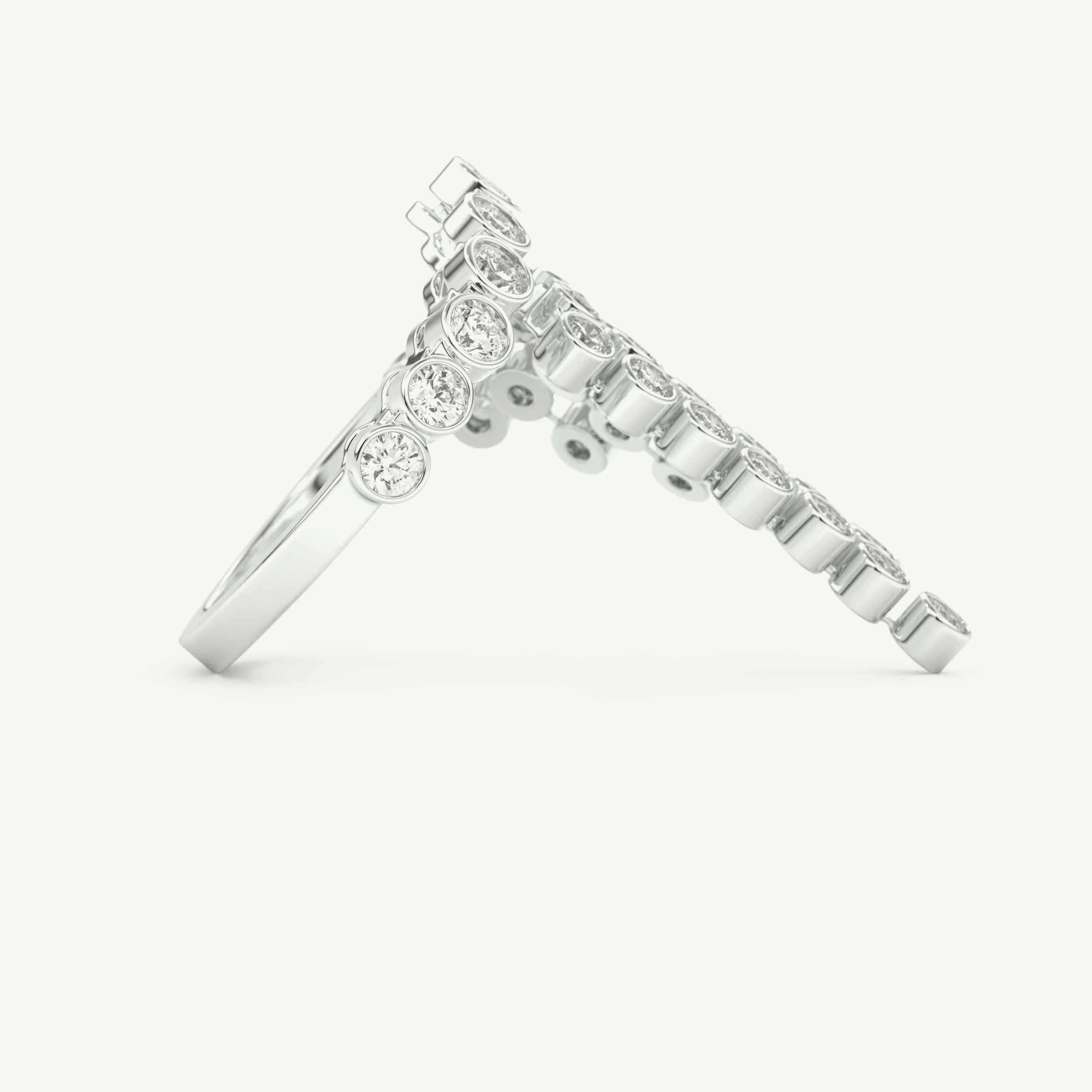 0.34 TCW Round Cut Lab-Grown Diamond Wedding Band 14