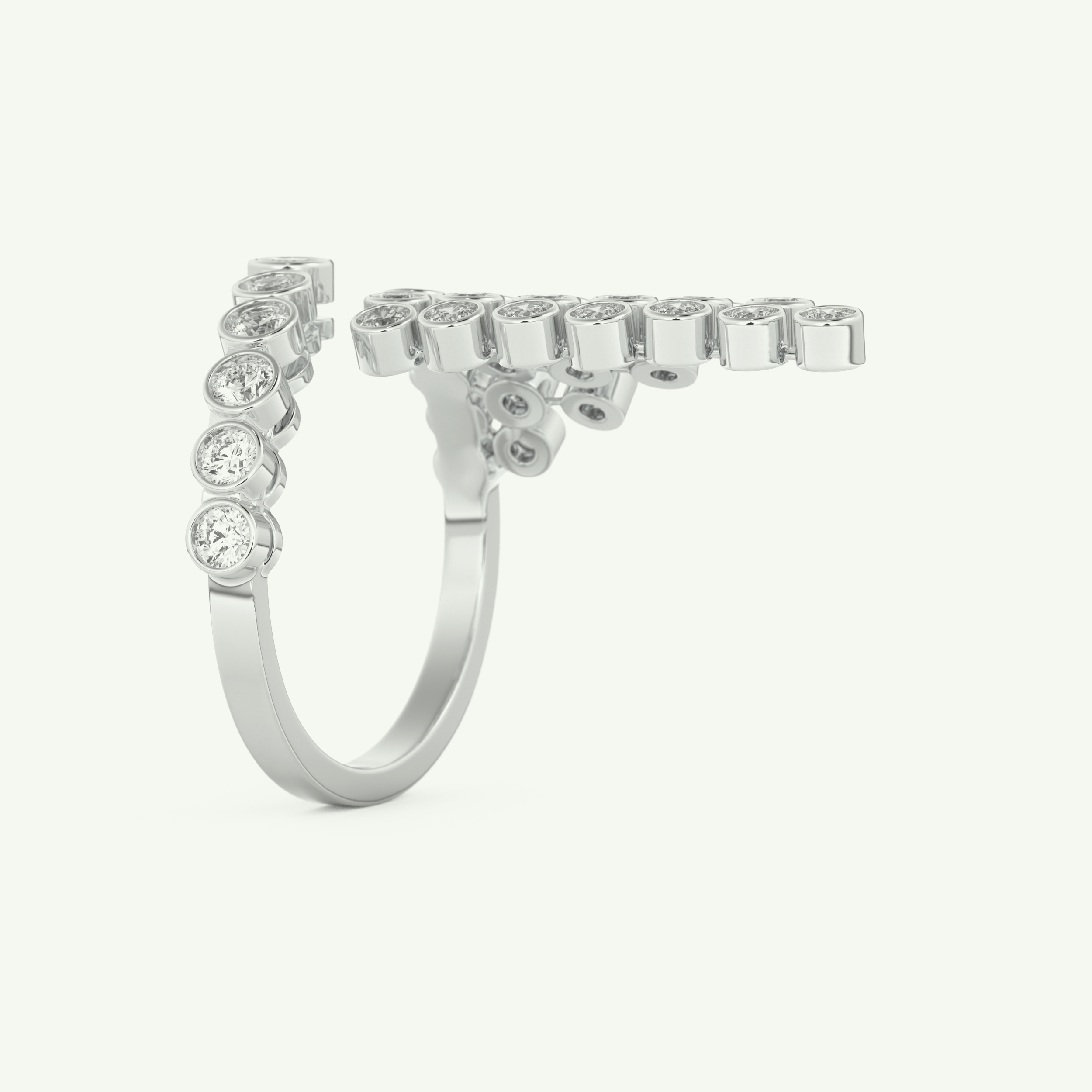 0.34 TCW Round Cut Lab-Grown Diamond Wedding Band 16