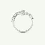 0.34 TCW Round Cut Lab-Grown Diamond Wedding Band 17