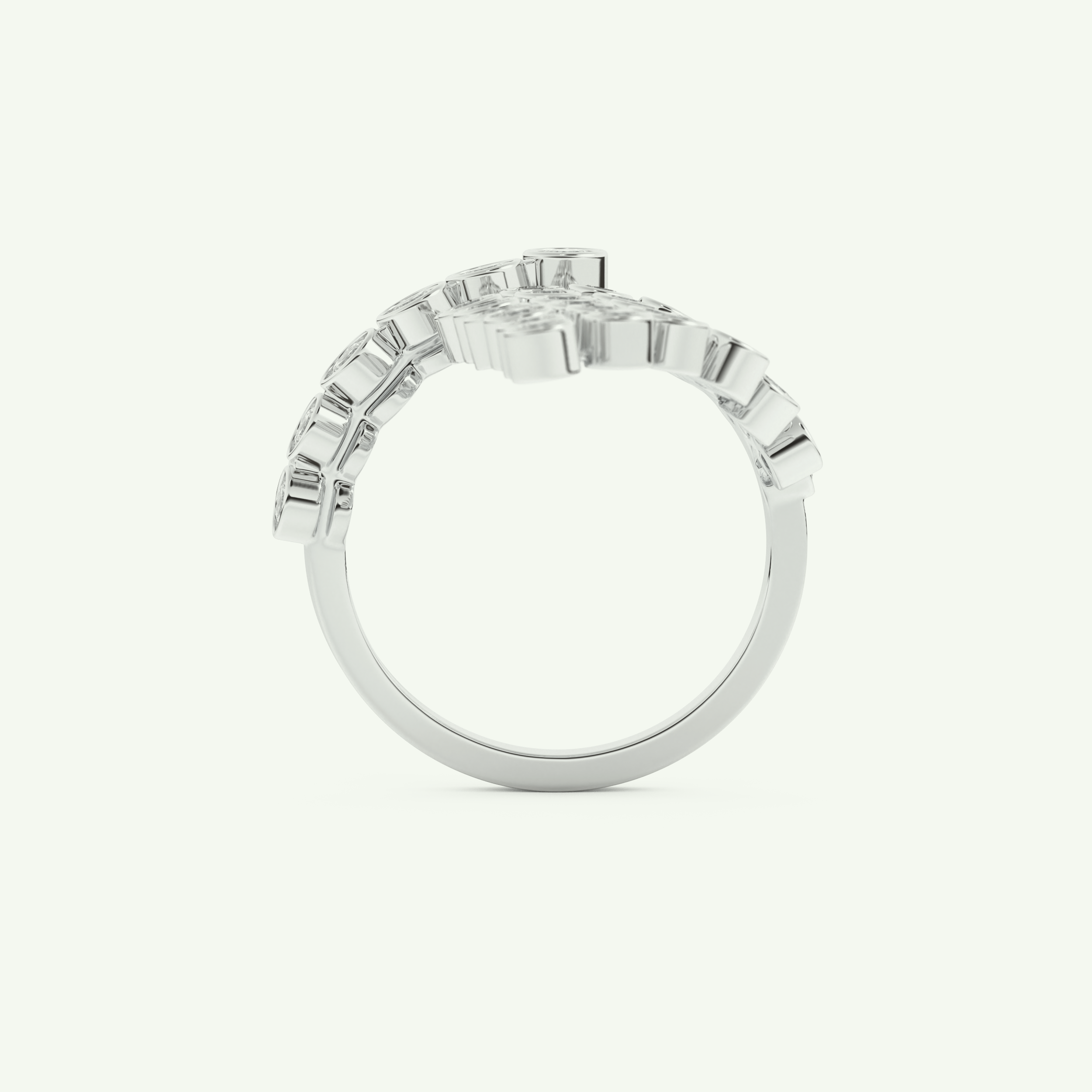 0.34 TCW Round Cut Lab-Grown Diamond Wedding Band 17