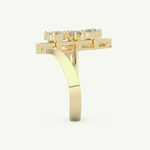 0.26 CT Emerald Cut Lab-Grown Diamond Engagement Ring 6