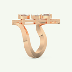 0.26 CT Emerald Cut Lab-Grown Diamond Engagement Ring 10