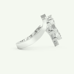 0.26 CT Emerald Cut Lab-Grown Diamond Engagement Ring 14