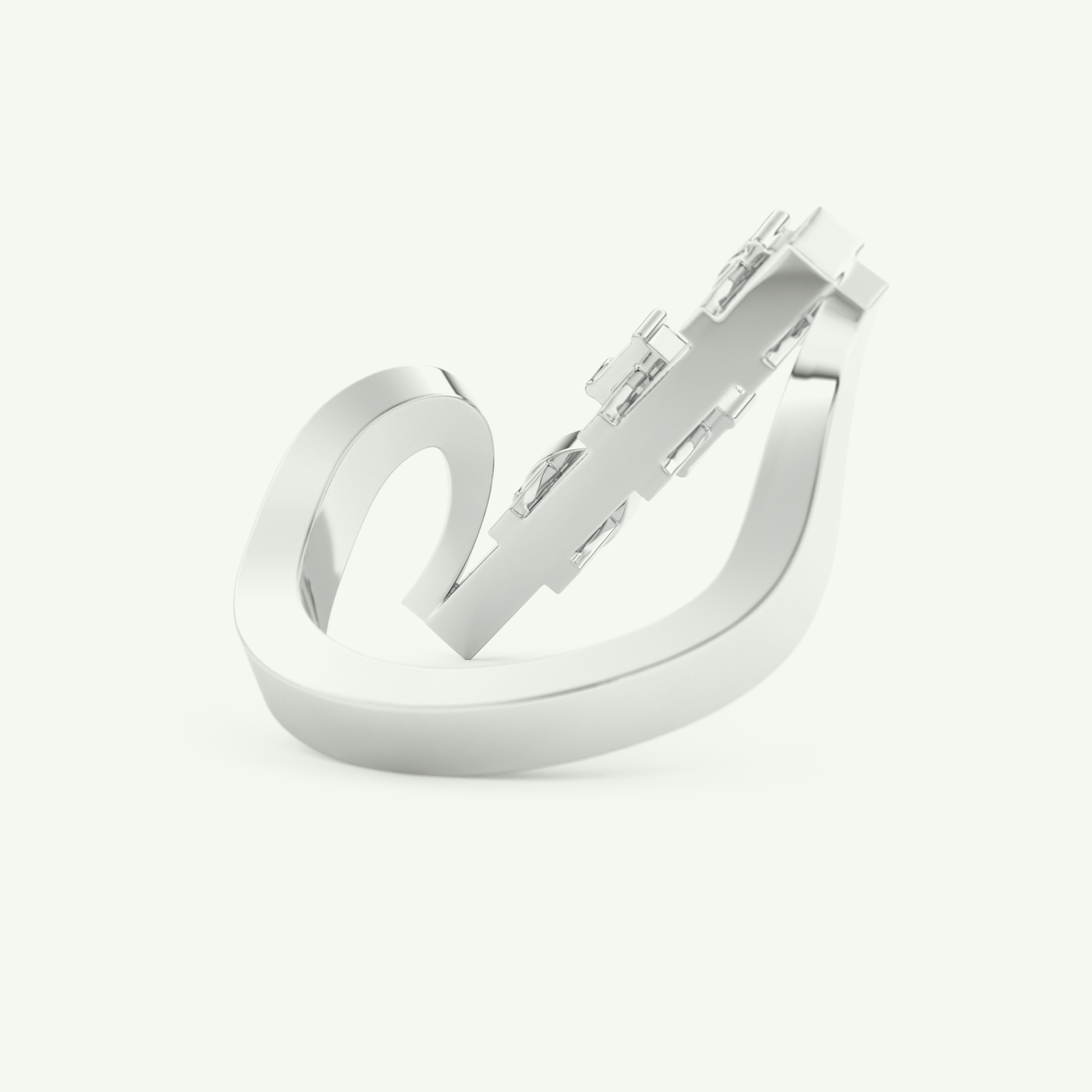 0.26 CT Emerald Cut Lab-Grown Diamond Engagement Ring 15