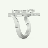 0.26 CT Emerald Cut Lab-Grown Diamond Engagement Ring 16