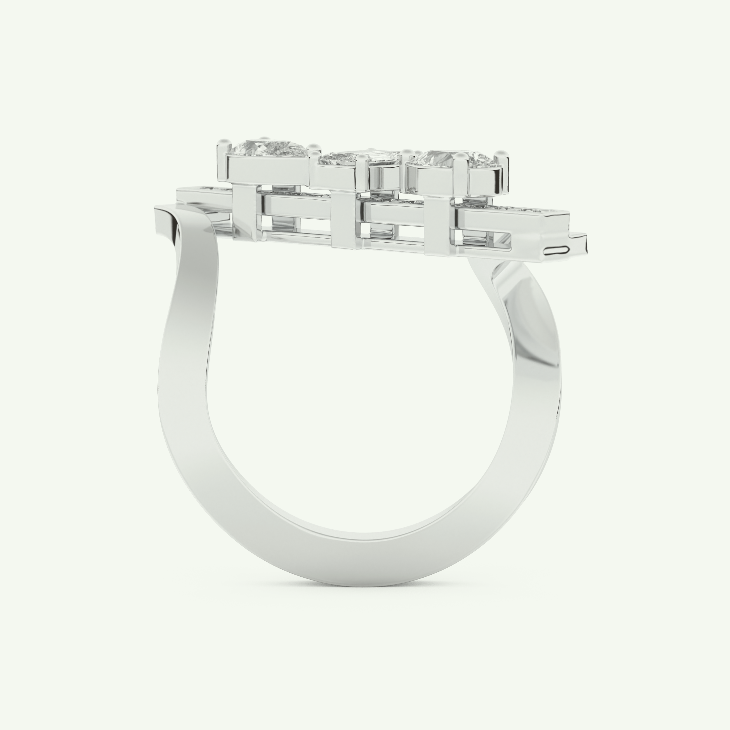 0.26 CT Emerald Cut Lab-Grown Diamond Engagement Ring 17