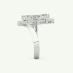 0.26 CT Emerald Cut Lab-Grown Diamond Engagement Ring 18