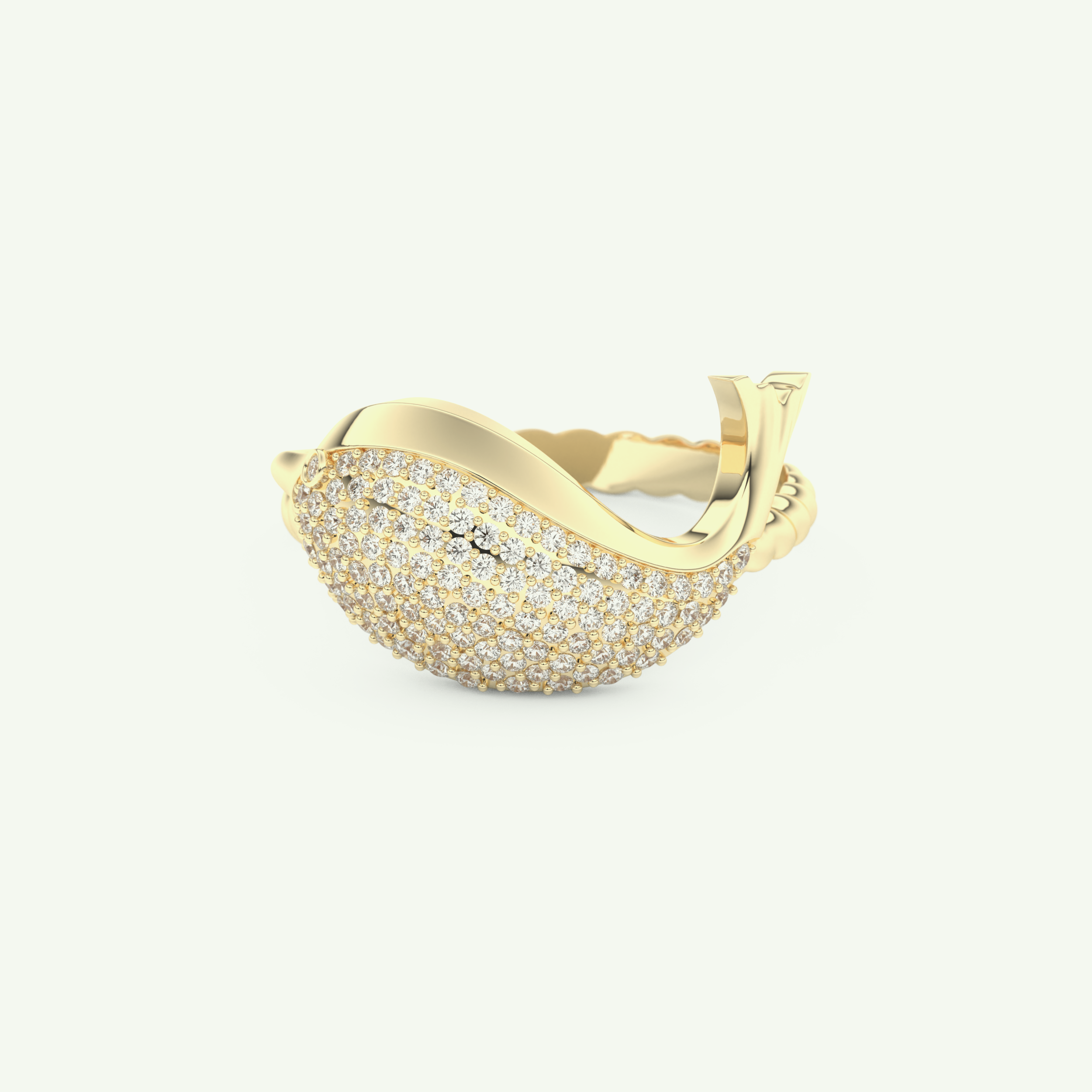 0.305 CT Round Cut Lab-Grown Diamond Wedding Band 1