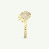 0.305 CT Round Cut Lab-Grown Diamond Wedding Band 6