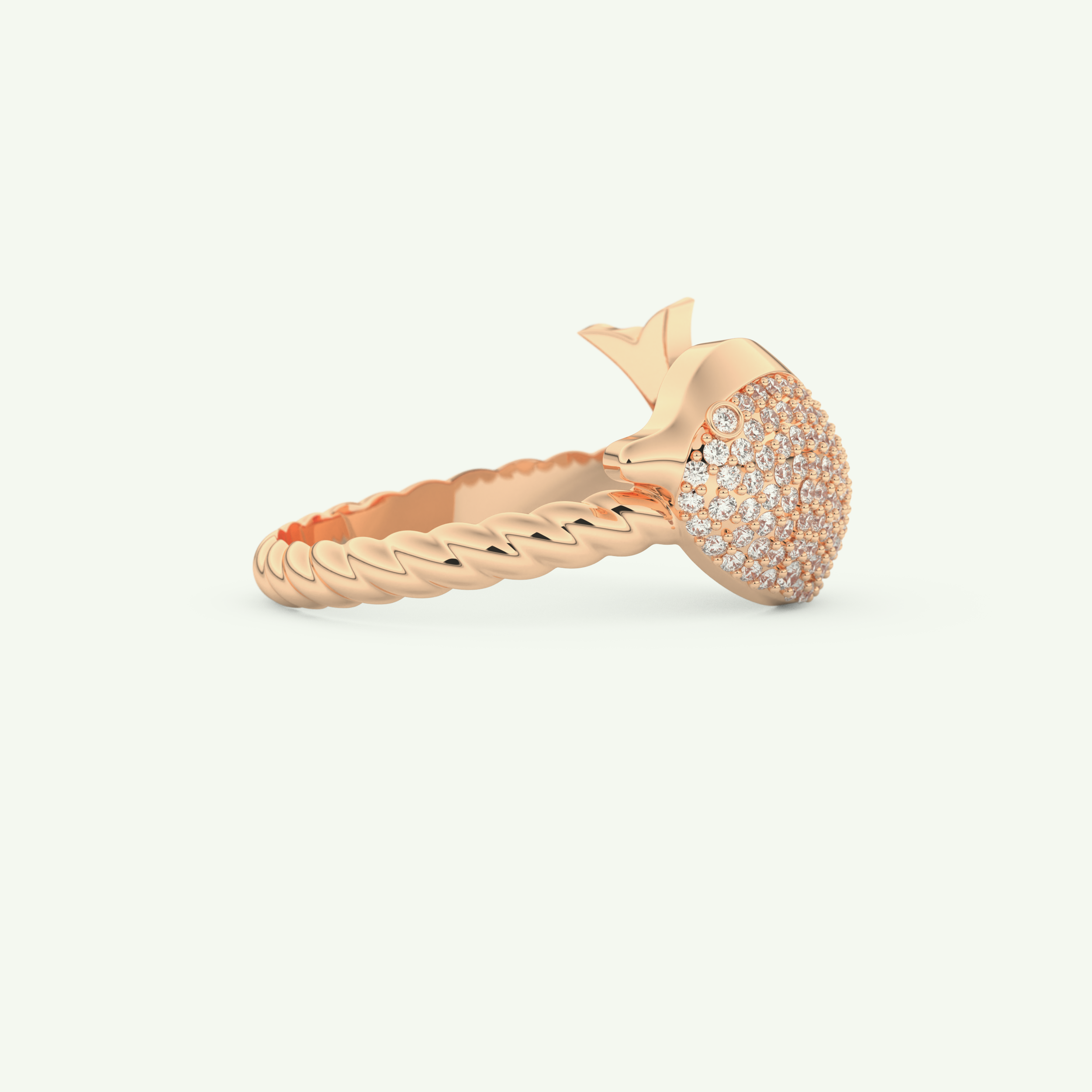 0.305 CT Round Cut Lab-Grown Diamond Wedding Band 8