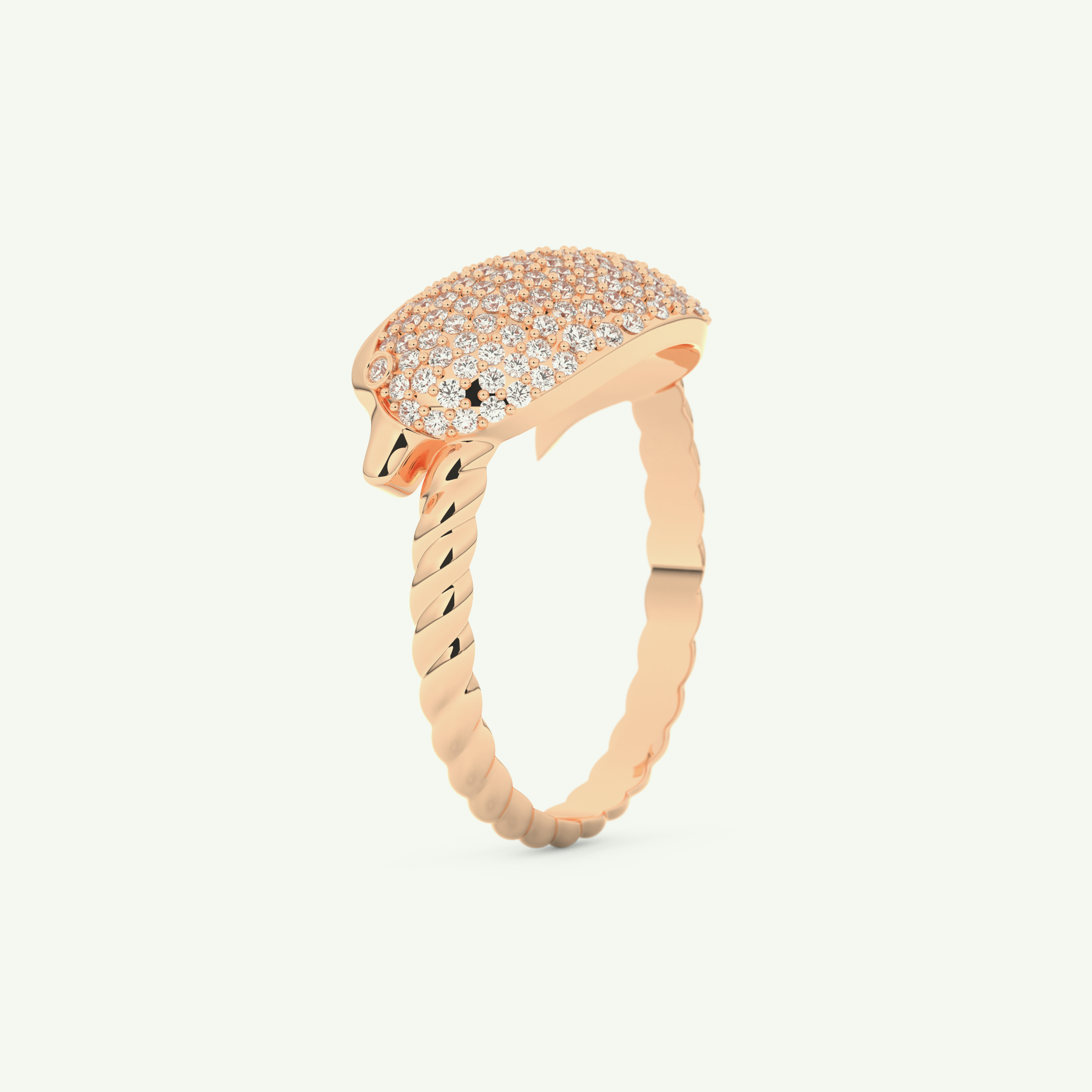0.305 CT Round Cut Lab-Grown Diamond Wedding Band 10
