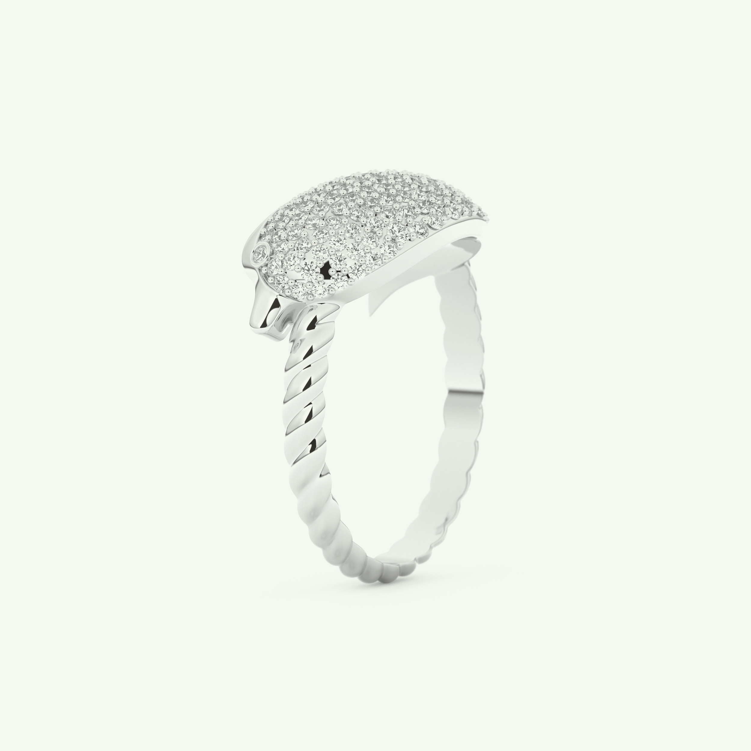 0.305 CT Round Cut Lab-Grown Diamond Wedding Band 16