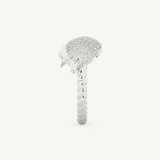 0.305 CT Round Cut Lab-Grown Diamond Wedding Band 18