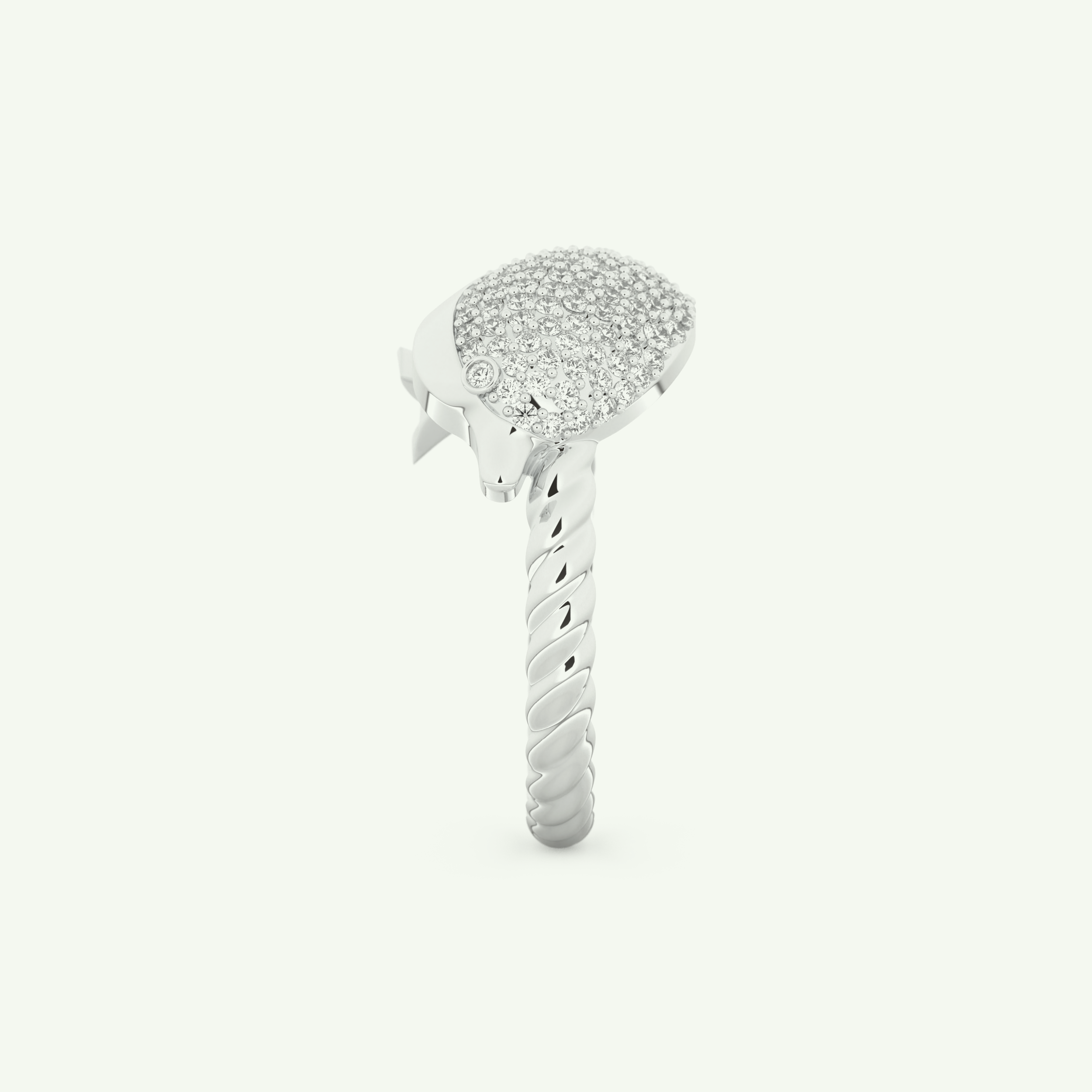 0.305 CT Round Cut Lab-Grown Diamond Wedding Band 18