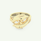 0.11 CT Round Cut Lab-Grown Diamond Wedding Band 1