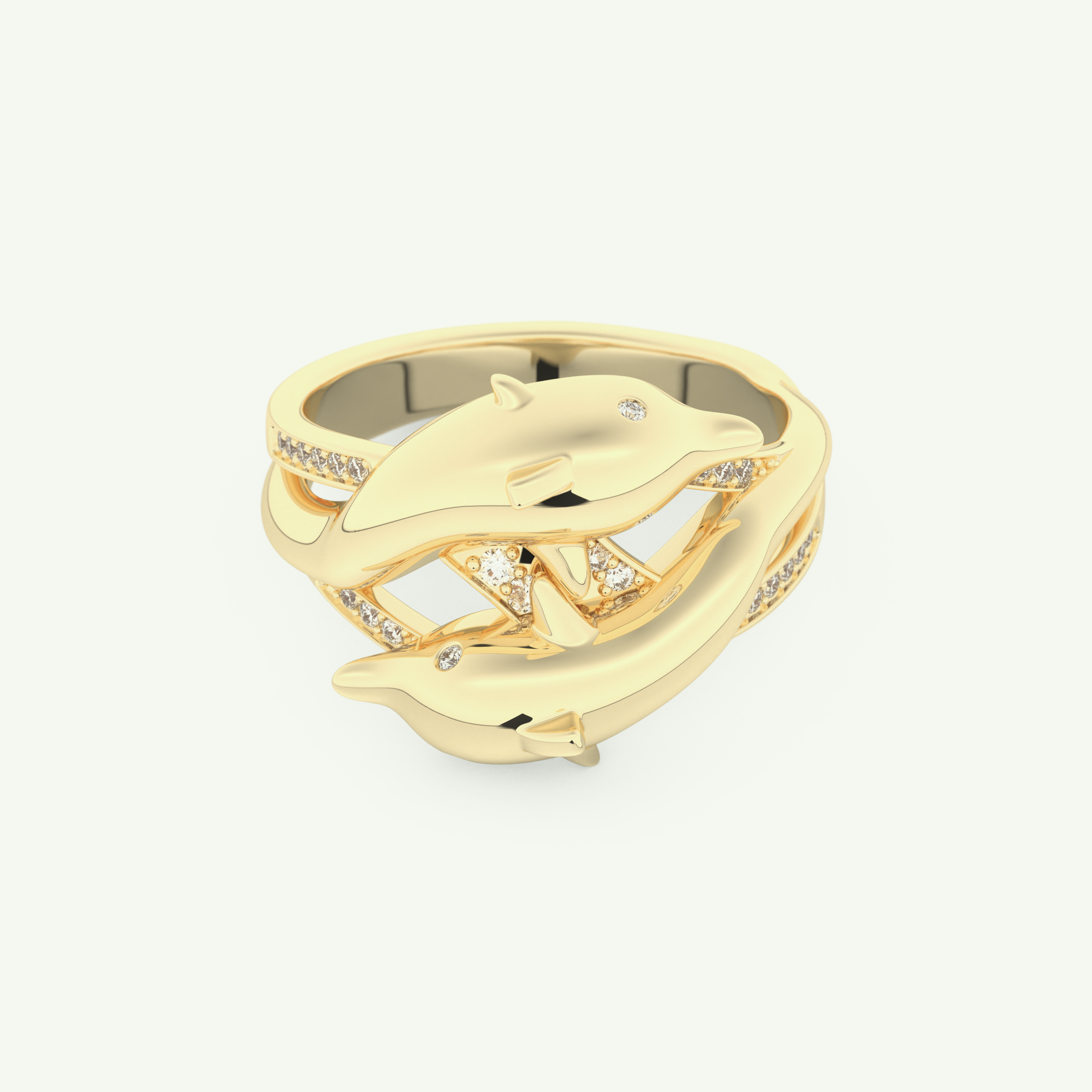 0.11 CT Round Cut Lab-Grown Diamond Wedding Band 1