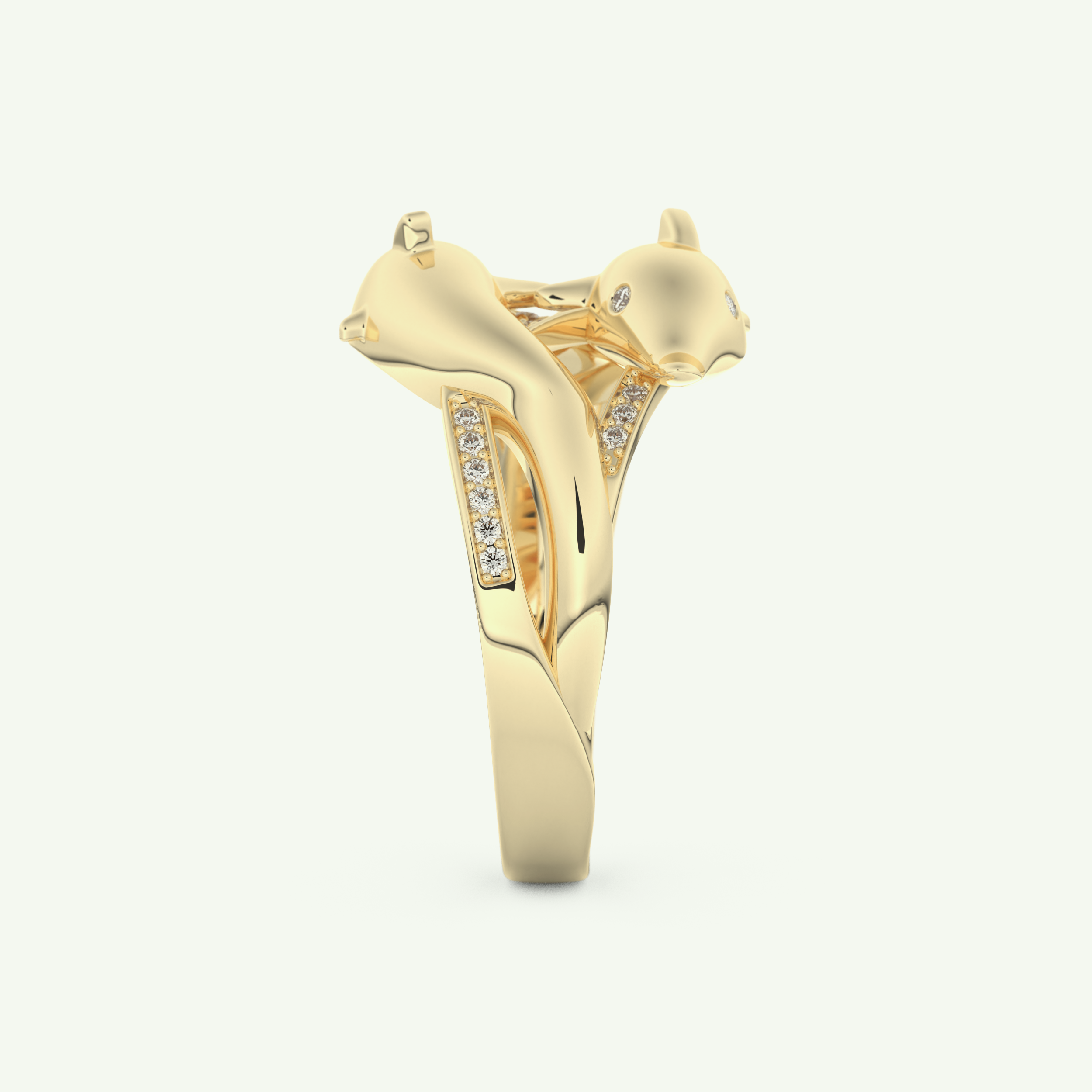 0.11 CT Round Cut Lab-Grown Diamond Wedding Band 6