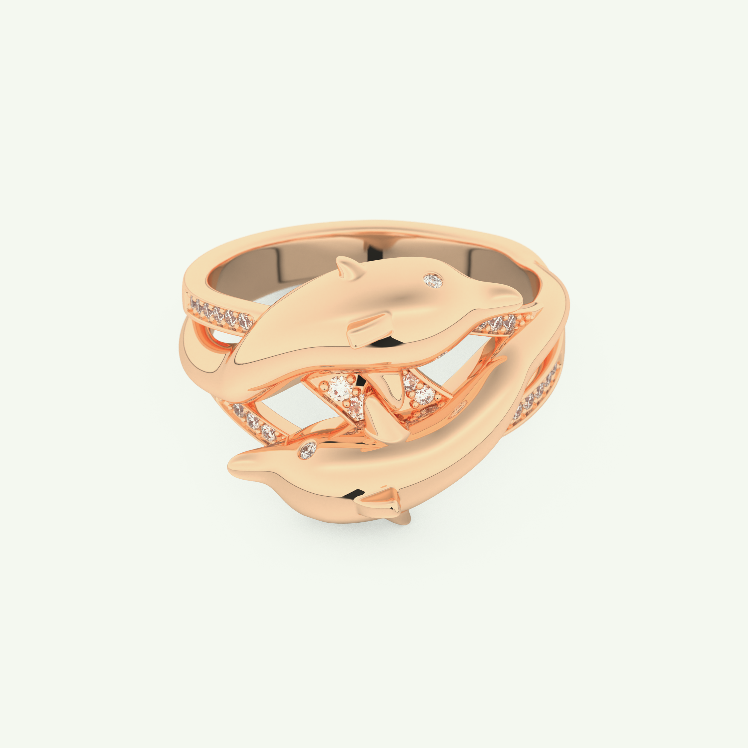 0.11 CT Round Cut Lab-Grown Diamond Wedding Band 7