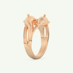 0.11 CT Round Cut Lab-Grown Diamond Wedding Band 10