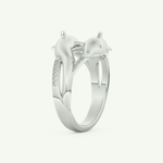 0.11 CT Round Cut Lab-Grown Diamond Wedding Band 16