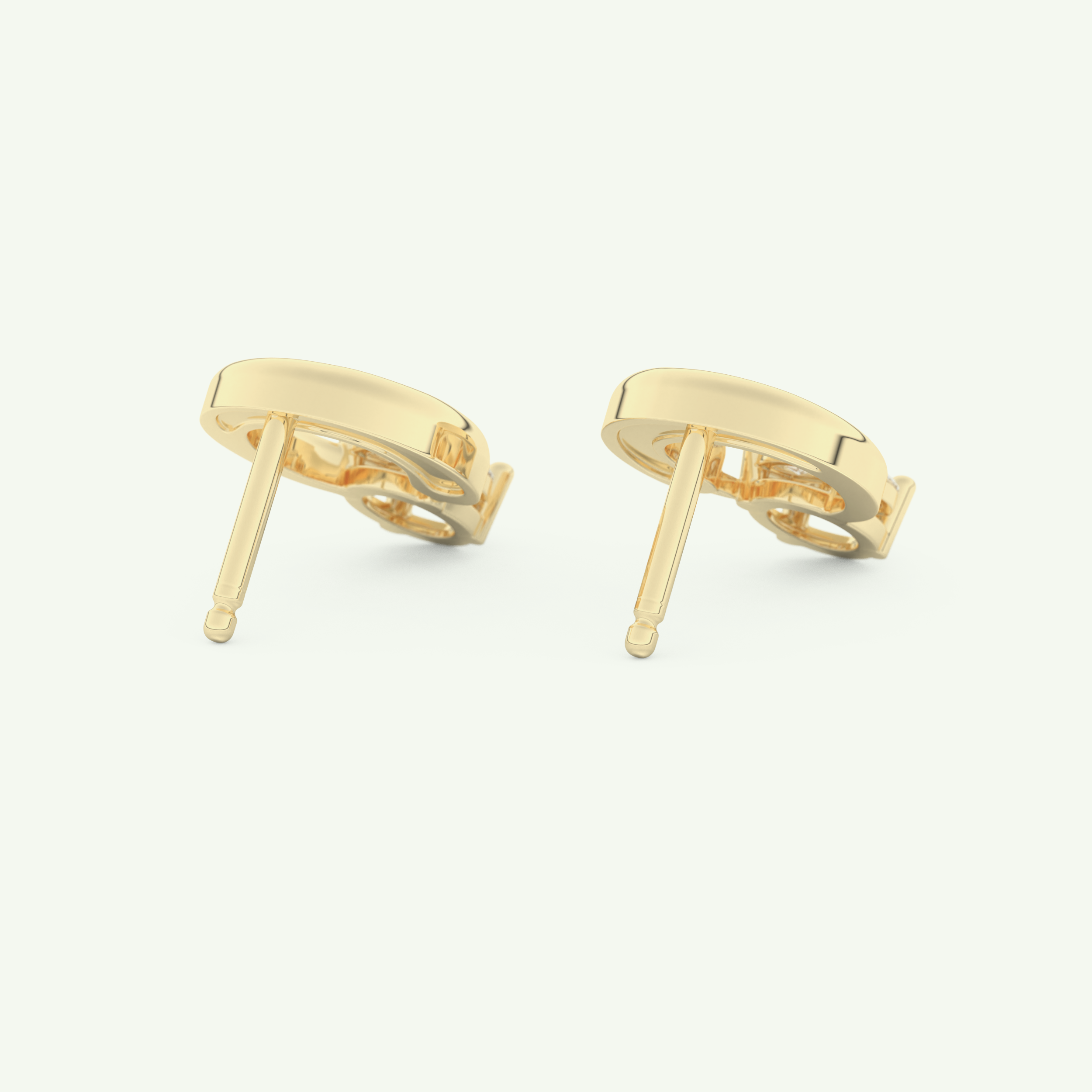 0.20 TCW Round & Emerald Lab-Grown Diamond Drop Earrings 2