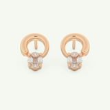 0.20 TCW Round & Emerald Lab-Grown Diamond Drop Earrings 5