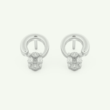 0.20 TCW Round & Emerald Lab-Grown Diamond Drop Earrings 9