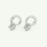 0.20 TCW Round & Emerald Lab-Grown Diamond Drop Earrings 11