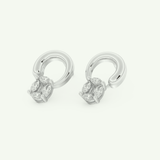 0.20 TCW Round & Emerald Lab-Grown Diamond Drop Earrings 11