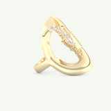 0.74 CT Round, Pear & Baguette Cut Lab-Grown Diamond Wedding Band