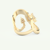 0.74 CT Round, Pear & Baguette Cut Lab-Grown Diamond Wedding Band