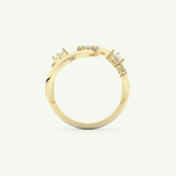 0.74 CT Round, Pear & Baguette Cut Lab-Grown Diamond Wedding Band 5
