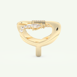 0.74 CT Round, Pear & Baguette Cut Lab-Grown Diamond Wedding Band