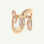 0.74 CT Round, Pear & Baguette Cut Lab-Grown Diamond Wedding Band 7