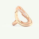 0.74 CT Round, Pear & Baguette Cut Lab-Grown Diamond Wedding Band