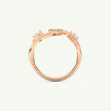 0.74 CT Round, Pear & Baguette Cut Lab-Grown Diamond Wedding Band
