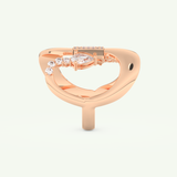 0.74 CT Round, Pear & Baguette Cut Lab-Grown Diamond Wedding Band