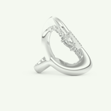 0.74 CT Round, Pear & Baguette Cut Lab-Grown Diamond Wedding Band 14