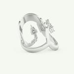 0.74 CT Round, Pear & Baguette Cut Lab-Grown Diamond Wedding Band 15