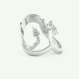 0.74 CT Round, Pear & Baguette Cut Lab-Grown Diamond Wedding Band 15