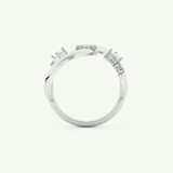 0.74 CT Round, Pear & Baguette Cut Lab-Grown Diamond Wedding Band 17