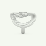 0.74 CT Round, Pear & Baguette Cut Lab-Grown Diamond Wedding Band 18