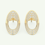 1.04 TCW Round Lab-Grown Diamond Hoop Earrings 1