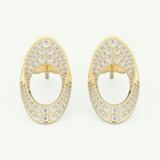 1.04 TCW Round Lab-Grown Diamond Hoop Earrings 1