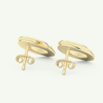 1.04 TCW Round Lab-Grown Diamond Hoop Earrings 4