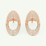 1.04 TCW Round Lab-Grown Diamond Hoop Earrings 5