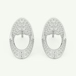 1.04 TCW Round Lab-Grown Diamond Hoop Earrings 9