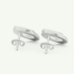 1.04 TCW Round Lab-Grown Diamond Hoop Earrings 12